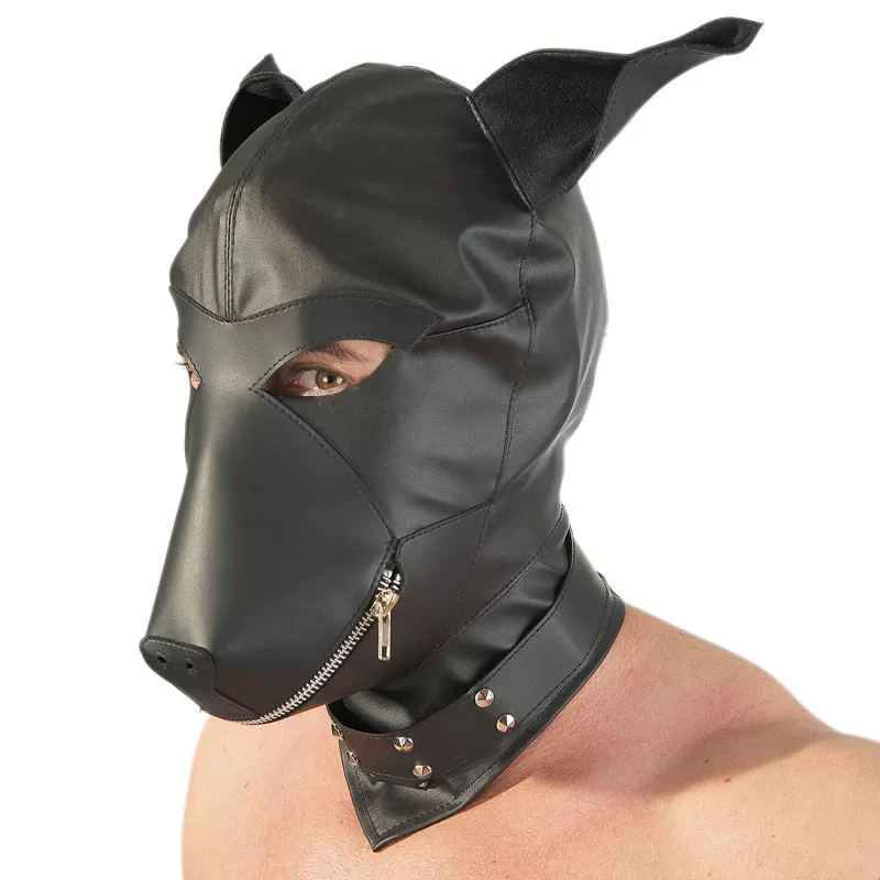 Кучешка маска с цип на устата - Dog Mask цена — Секс шоп Passion.bg