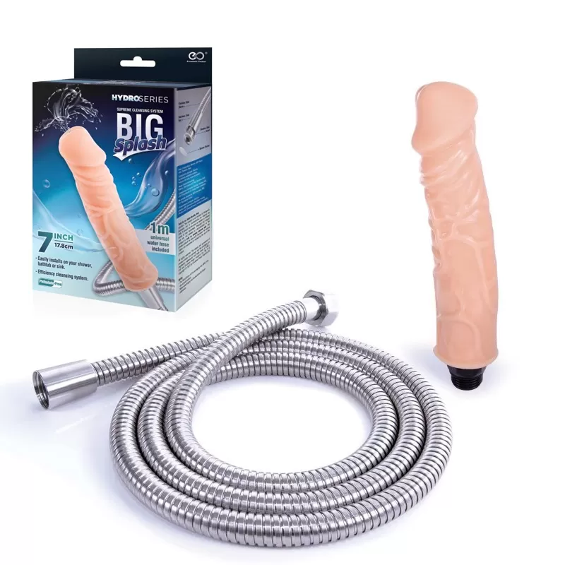 Анален душ във формата на пенис, 17,8см. – Big Splash Dong