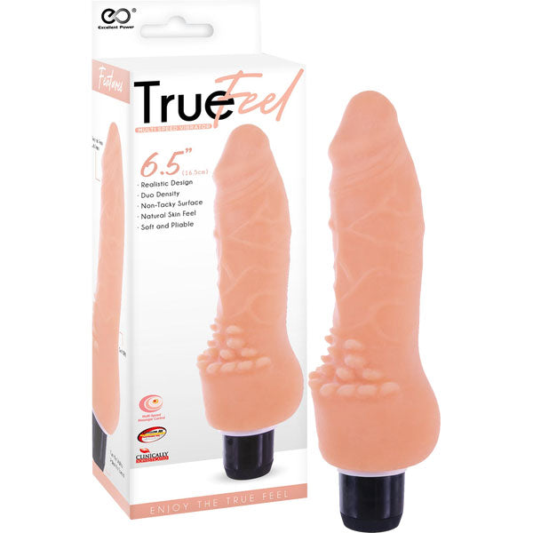 Пенис вибратор, реалистичен, мек и гъвкав, 16,5см. – True Feel Vibrator 3