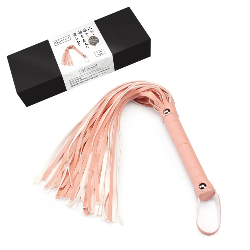 Флогър от изкуствена кожа – Pink Organosilicon Flogger