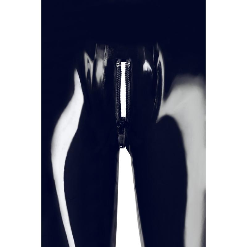 Латексов клин, прилепнал с троен цип, размер XS - LateX Leggings - Image 6