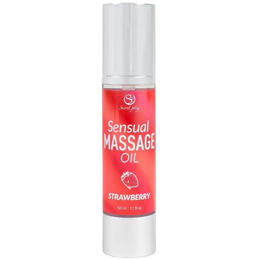 Масажно олио, ароматно и овлажняващо – Strawberry Massage Oil 50ml