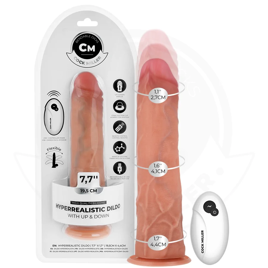Тласкащ вибратор, хипер реалистичен, 19,5см. – Cock Miller Thrusting