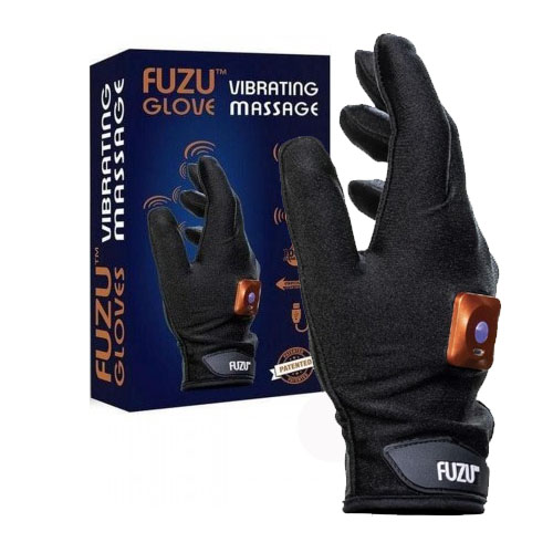 Масажна ръкавица с вибриращи пръсти, 5 мотора - Fuzu Vibrating Glove