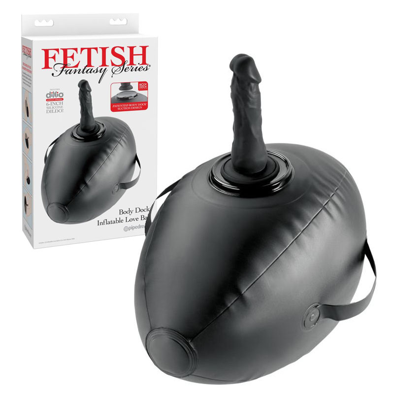 Надуваема любовна топка с пенис дилдо, 14см. - Inflatable Love Ball