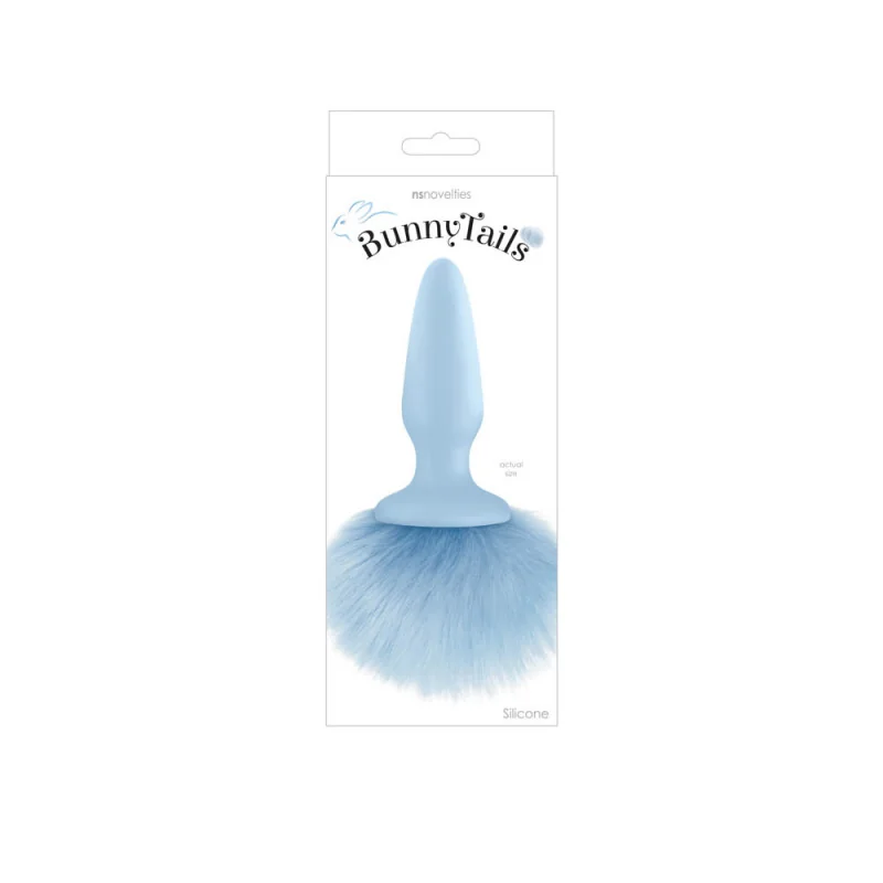 пухкава заешка опашка - Bunny Tails Blue - на супер цена в Passion.bg — 2