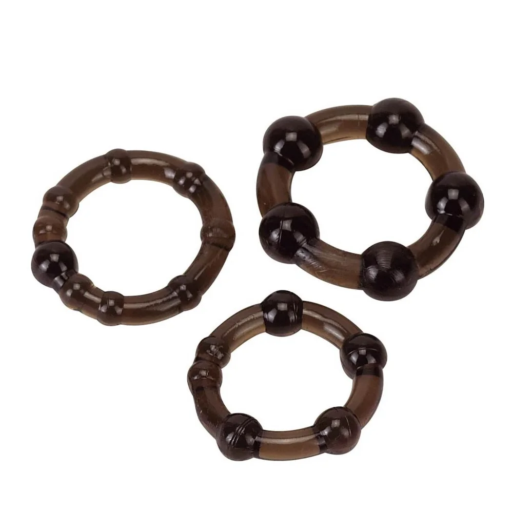 пенис пръстени - Pro Rings 3er Set Frosted Black на супер цена в Passion.bg