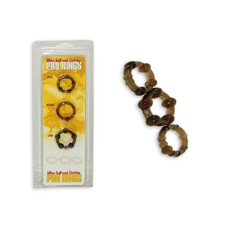 пенис пръстени - Pro Rings 3er Set Frosted Black - на супер цена в Passion.bg — 2