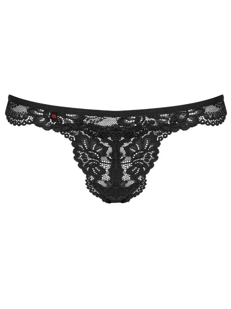 дантелени фантазии - 810-THO-1 thong black S/M - на супер цена в Passion.bg — 3
