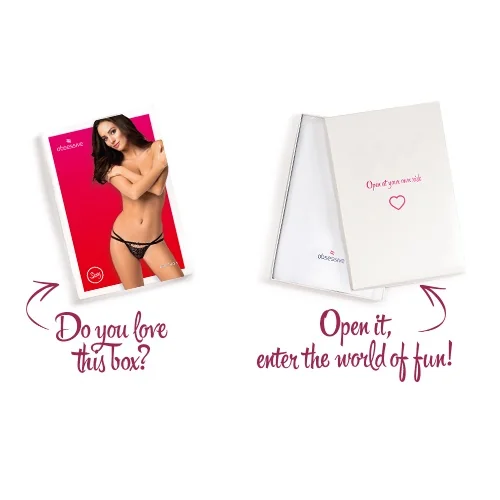 че ме обичаш - 838-THO-1 thong black L/XL - на супер цена в Passion.bg — 4