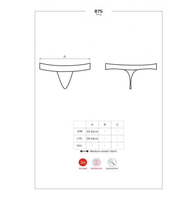 Прашки с пикантни каишки - 875-THO-1 thong S/M - на супер цена в Passion.bg — 7