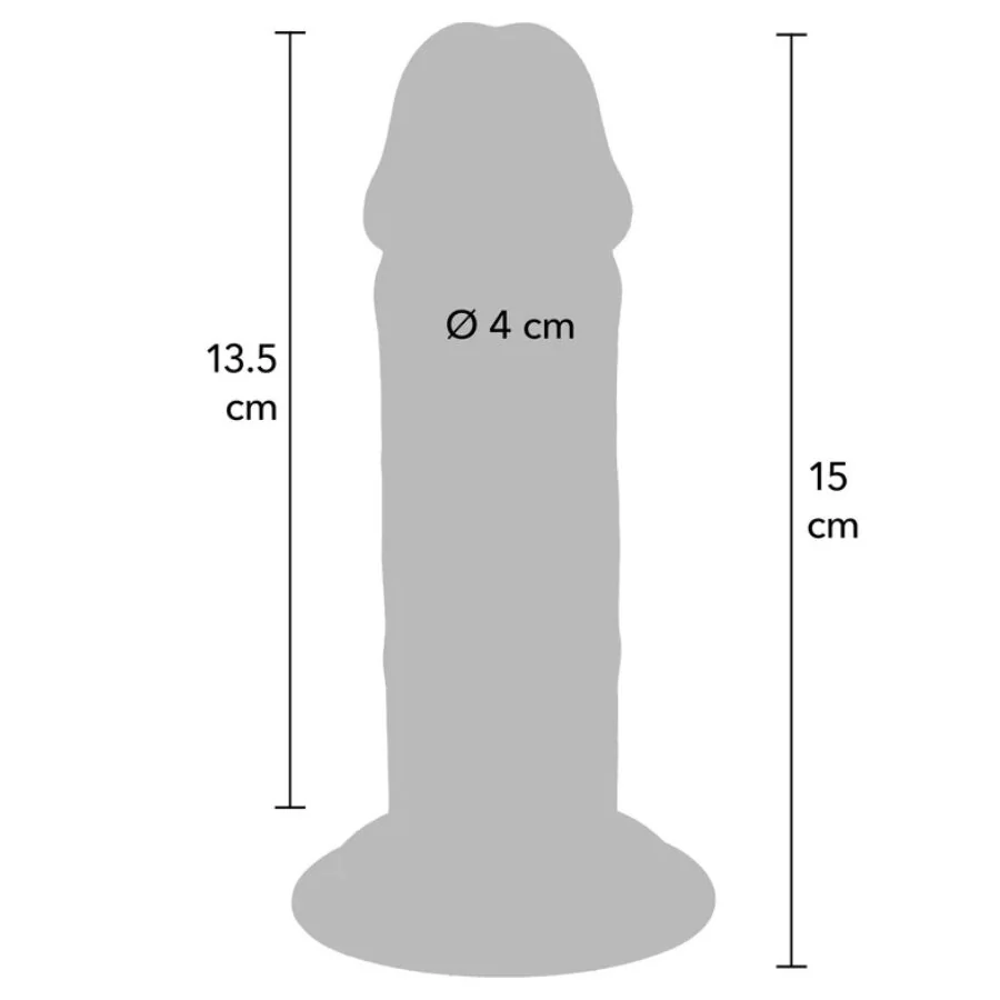 GET REAL - DELUXE THICK DOUBLE-DENSITY TPE DONG 15 CM — 4