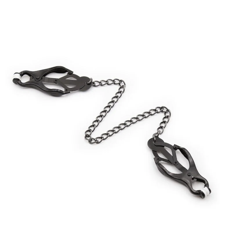 OHMAMA FETISH - JAPANESE NIPPLE Clamps WITH BLACK CHAIN — 2