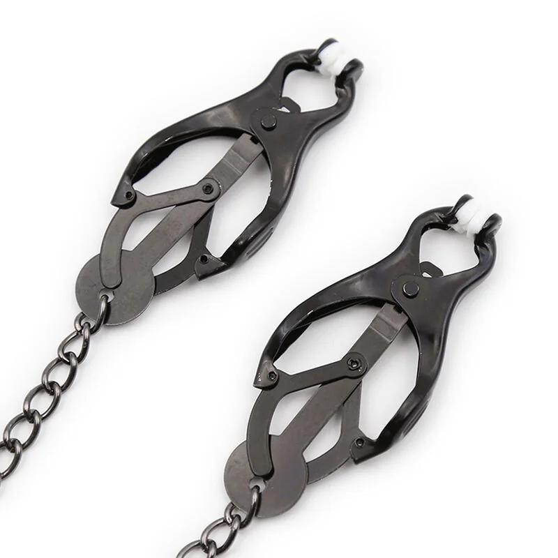 OHMAMA FETISH - JAPANESE NIPPLE Clamps WITH BLACK CHAIN — 3