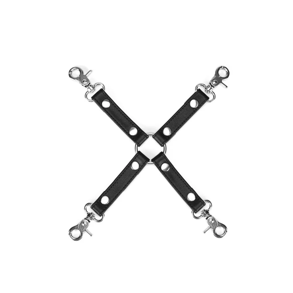 Ограничаващ аксесоар за маншети - Organosilicon Hogtie Black Silver - на супер цена в Passion.bg — 2