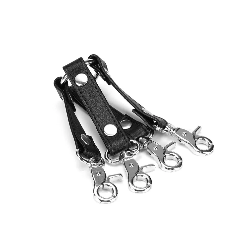 Ограничаващ аксесоар за маншети - Organosilicon Hogtie Black Silver - на супер цена в Passion.bg — 3