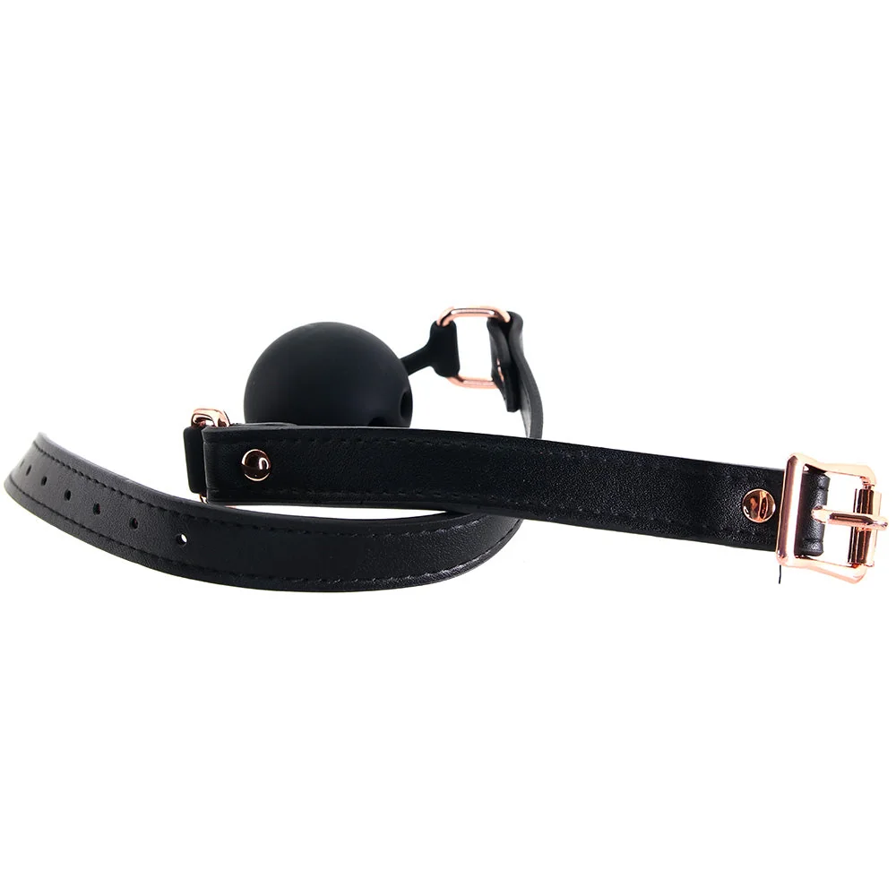 Топка за уста с отвори за дишане - Bondage Couture Ball Gag Black - на супер цена в Passion.bg — 3