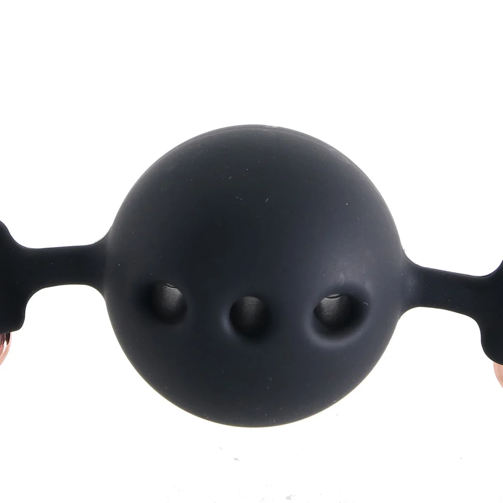 Топка за уста с отвори за дишане - Bondage Couture Ball Gag Black - на супер цена в Passion.bg — 5