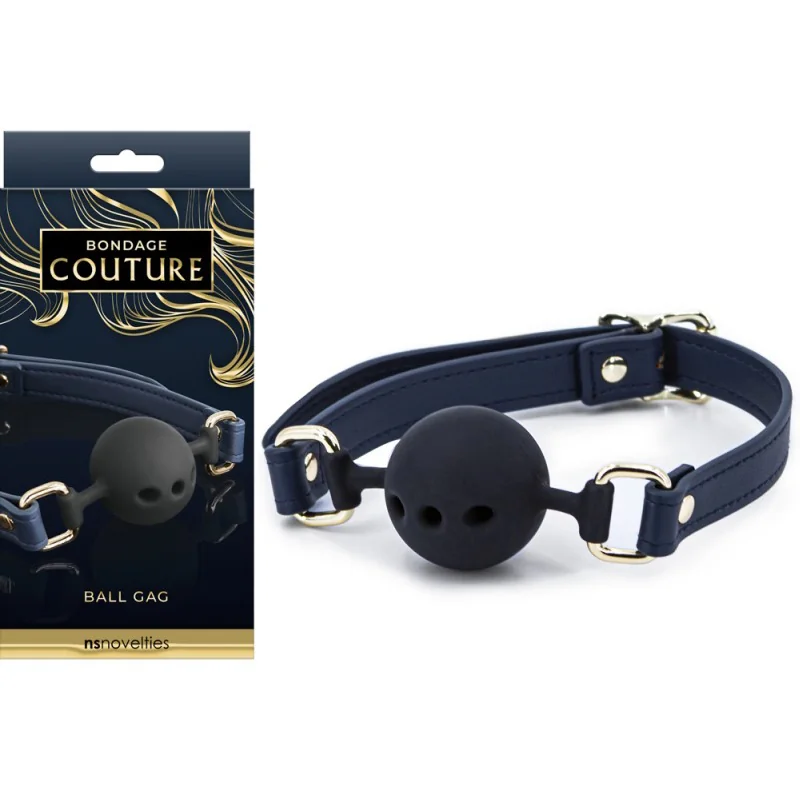 Топка за уста с отвори за дишане - Bondage Couture Ball Gag на супер цена в Passion.bg