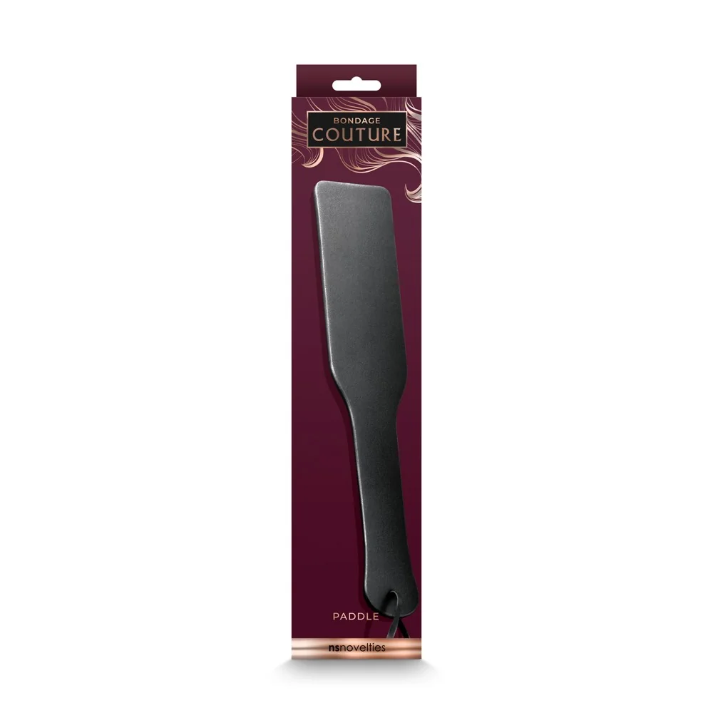 кожен материал - Bondage Couture Paddle Black - на супер цена в Passion.bg — 4