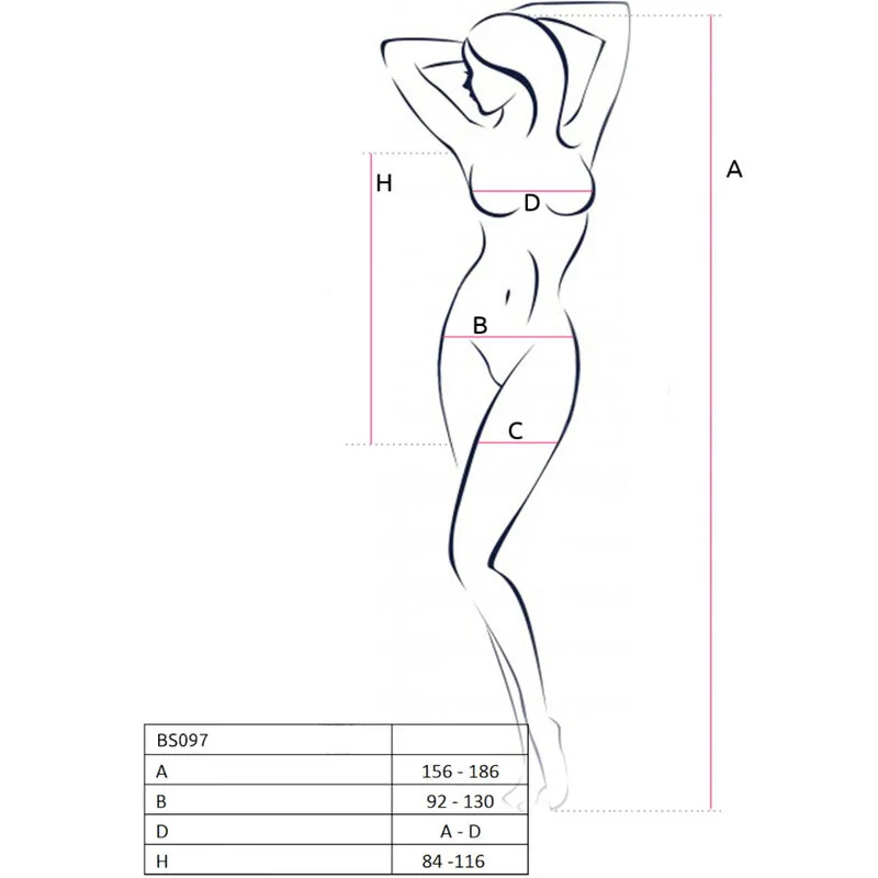 полупрозрачна - BS097 White S/M/L - на супер цена в Passion.bg — 3