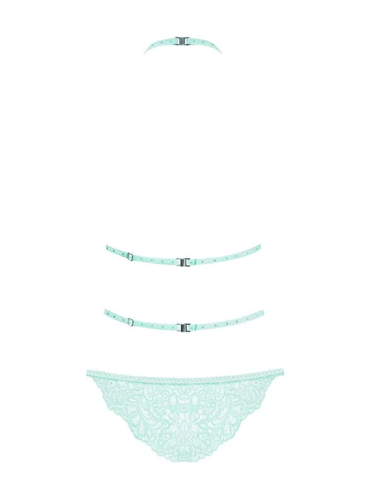Дантелено боди в цвят мента - Delicanta Teddy Mint L/XL - на супер цена в Passion.bg — 14
