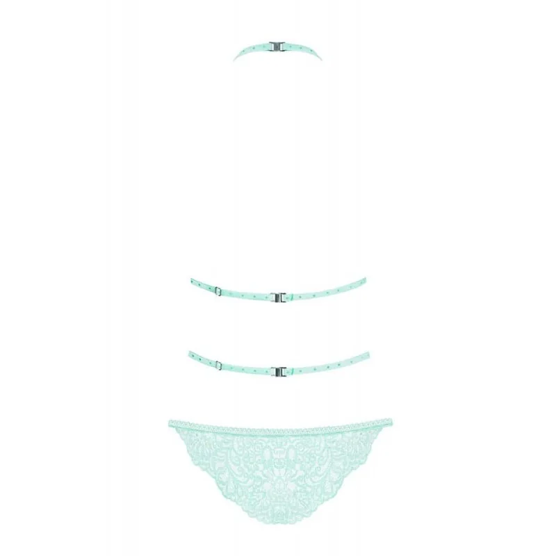Дантелено боди в цвят мента - Delicanta Teddy Mint L/XL - на супер цена в Passion.bg — 8