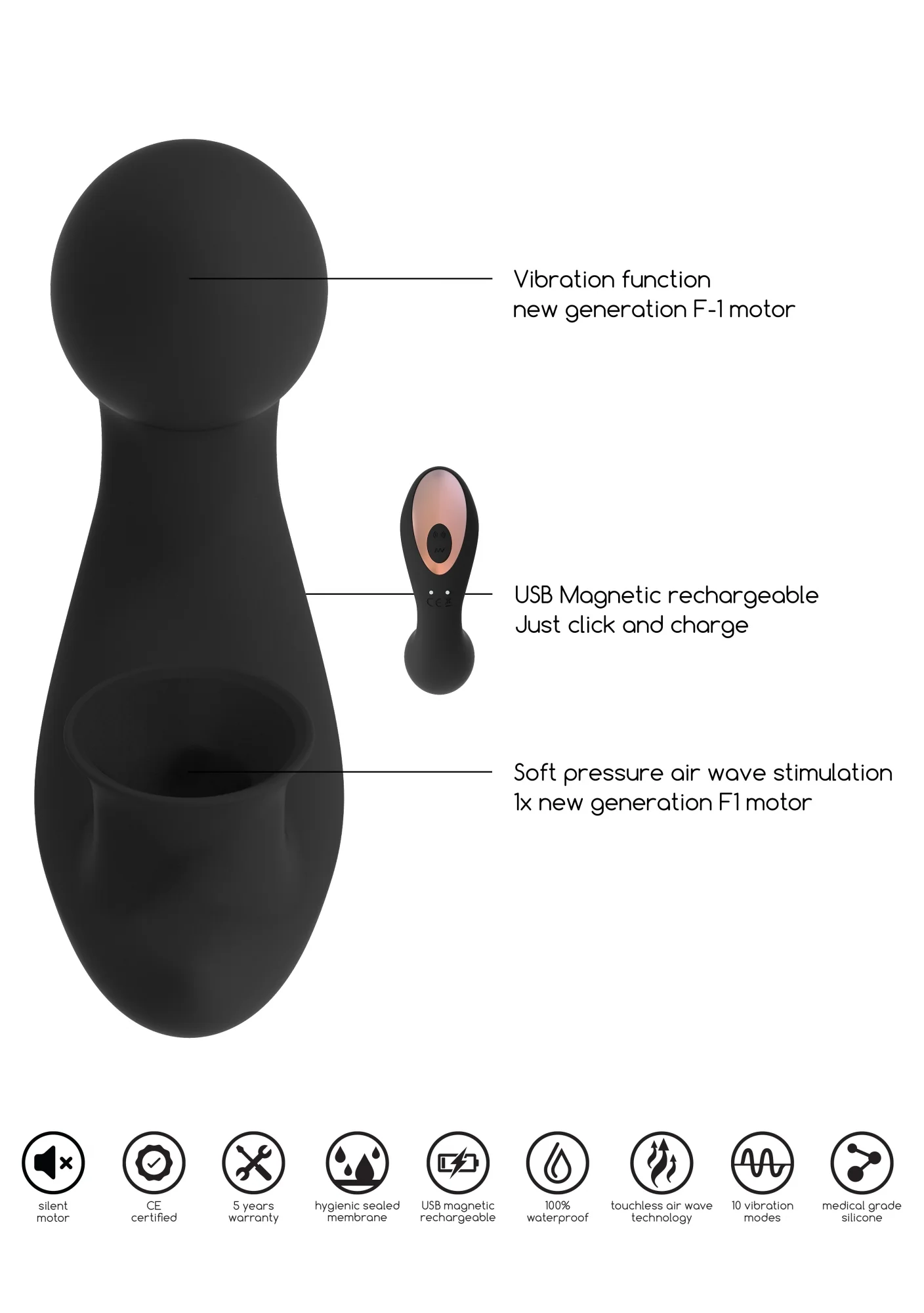 G-spot вибратор и импулсен клитор стимулатор