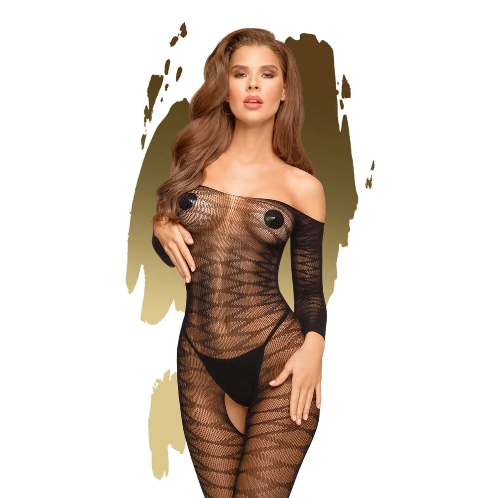 Боди в цял ръст с интимен отвор и открити рамене - Dreamy Diva S/L на супер цена в Passion.bg