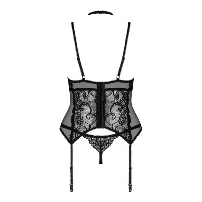корсет с чокър и прашки - Elizenes Corset L/XL - на супер цена в Passion.bg — 4