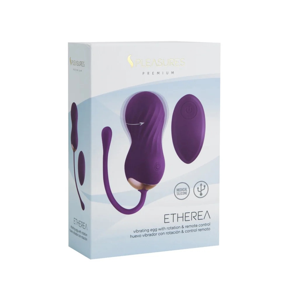 Вибриращо яйце с въртящи се функции - Etherea Egg Purple - на супер цена в Passion.bg — 5
