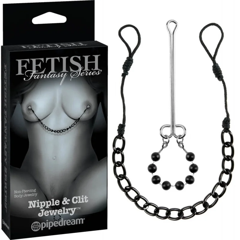 Комплект за стимулиране на зърната и клитора - Nipple & Clit Jewelry на супер цена в Passion.bg