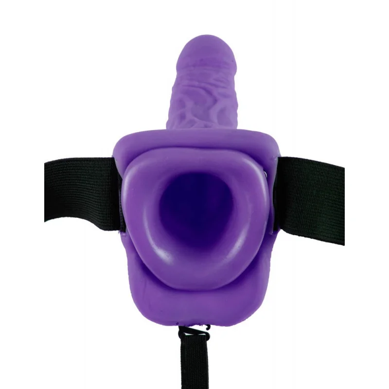 9см. - Vibrating Strap-On Purple на супер цена в Passion.bg