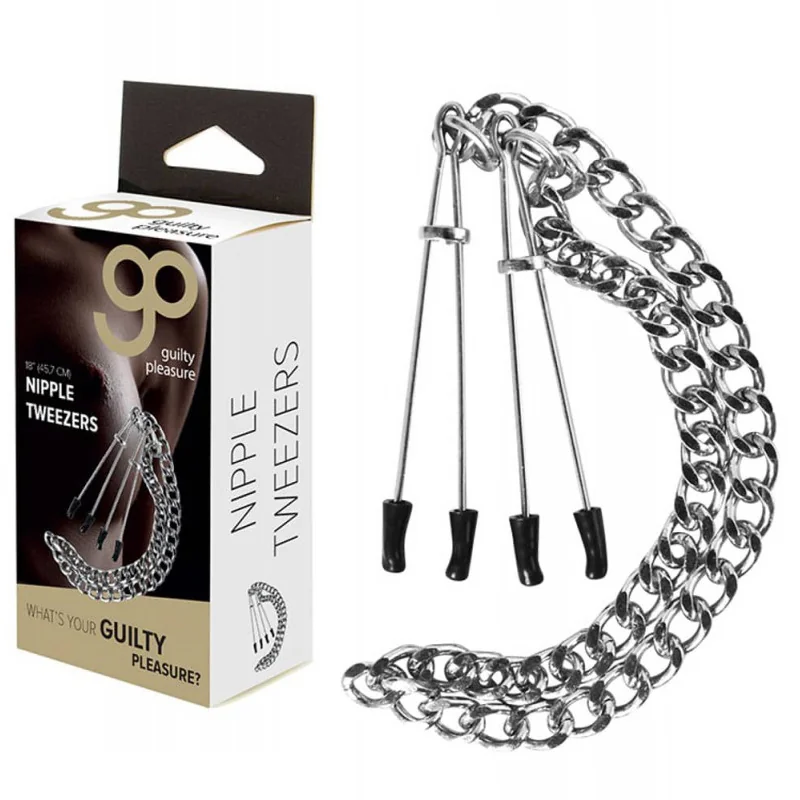 Пинсети за зърна с метална верижка - Nipple Tweezers на супер цена в Passion.bg