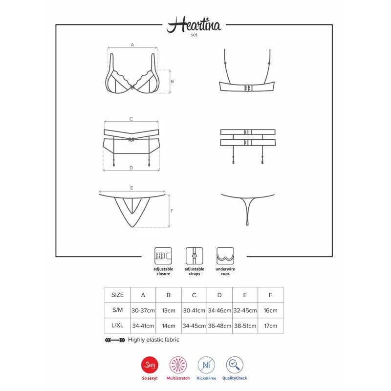 любовно настроение - Heartina set L/XL - на супер цена в Passion.bg — 5