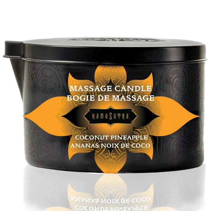 кокос и ананас - Kamasutra Massage Candle 170ml на супер цена в Passion.bg