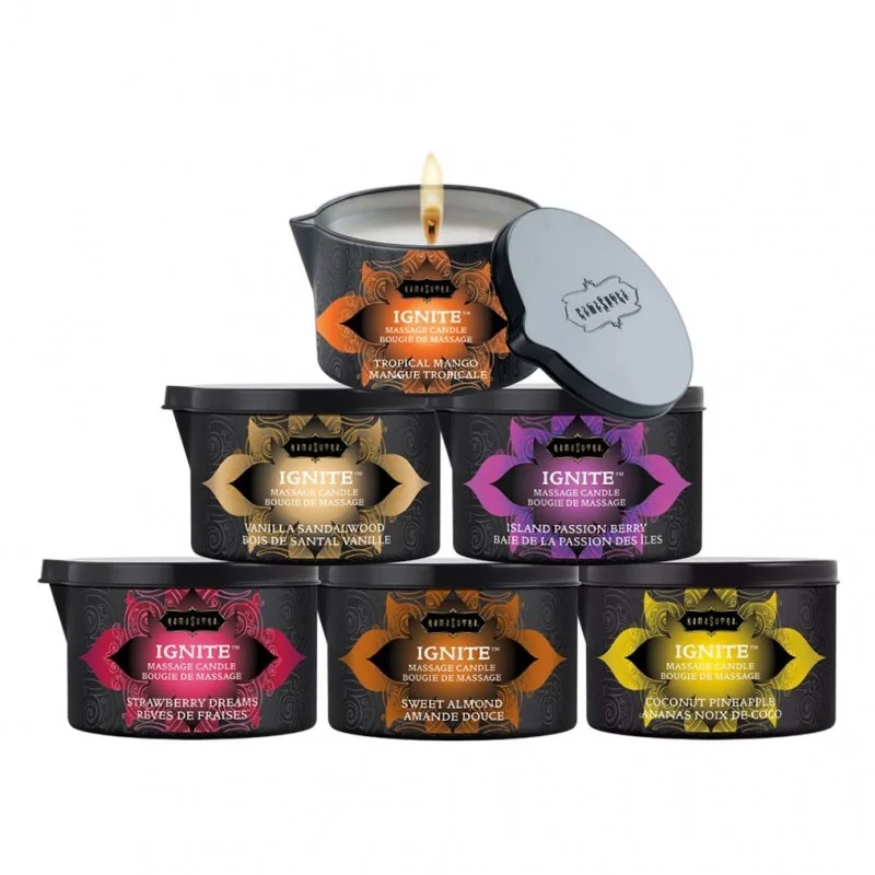 кокос и ананас - Kamasutra Massage Candle 170ml - на супер цена в Passion.bg — 2