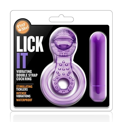 Вибриращ пръстен за пенис и тестиси - Lick It Double Cockring - на супер цена в Passion.bg — 8