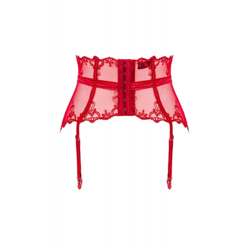 съблазнително червен - Lonesia Garter Belt L/XL - на супер цена в Passion.bg — 4