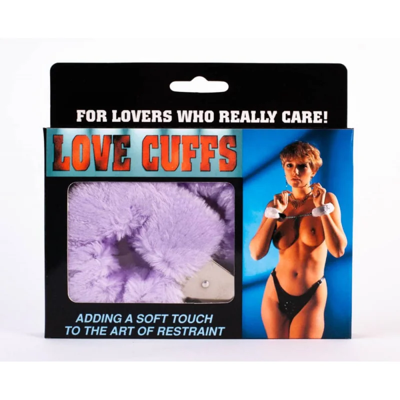 Белезници с плюшено меко покритие - Love Cuffs Purple Plush - на супер цена в Passion.bg — 4