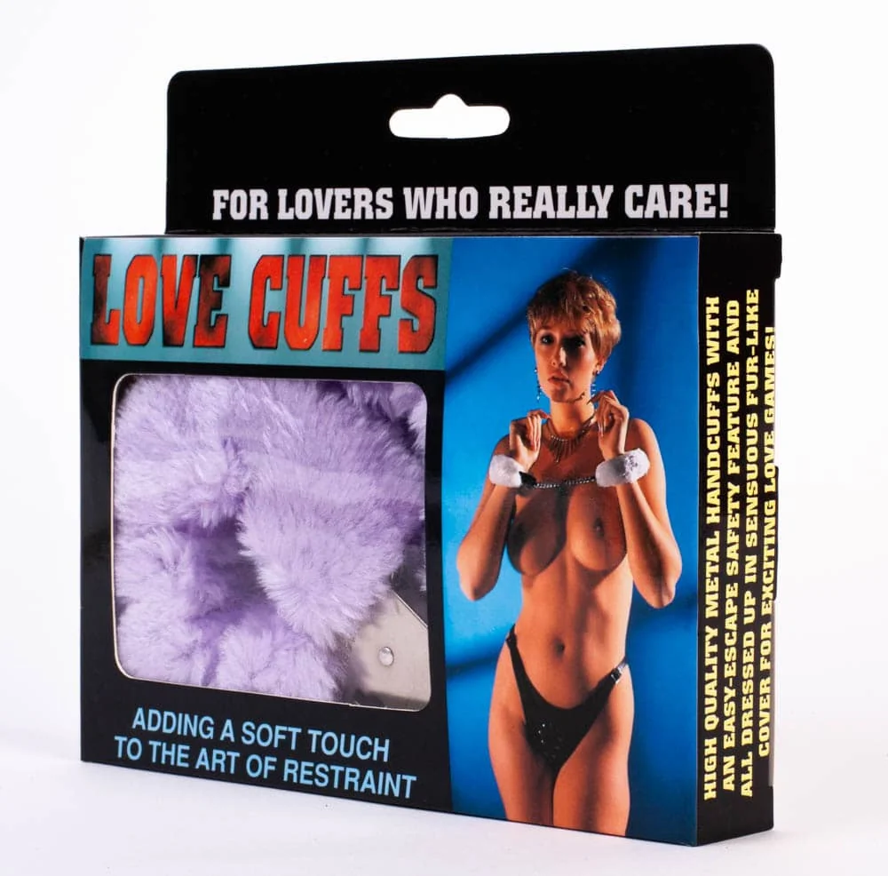 Белезници с плюшено меко покритие - Love Cuffs Purple Plush - на супер цена в Passion.bg — 7