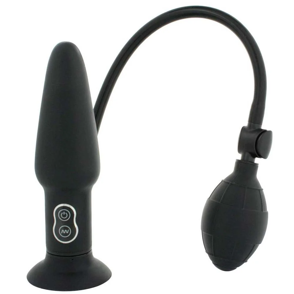 Надуваем анален плъг с вибрации - Inflatable Butt Plug - на супер цена в Passion.bg — 3