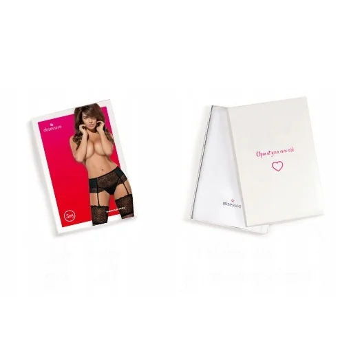 жартиерен колан и прашки - Miamor Garter Belt Thong S/M - на супер цена в Passion.bg — 6