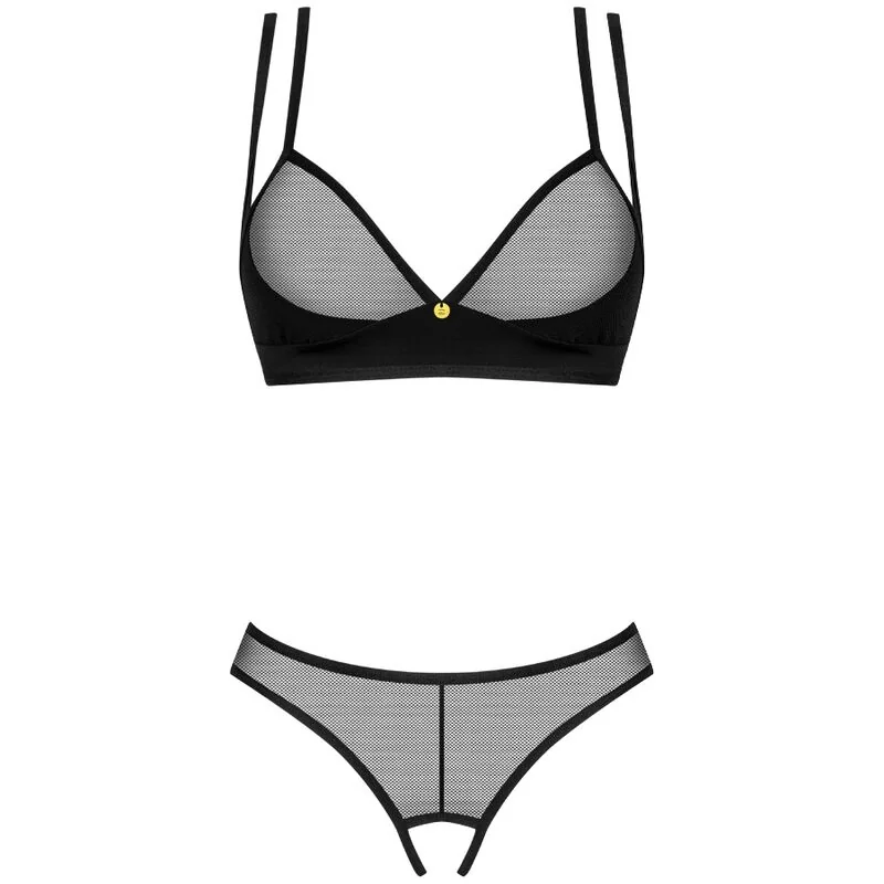 Сутиен и прашки с интимен отвор - Nesari Crotchless Set XS/S - на супер цена в Passion.bg — 6