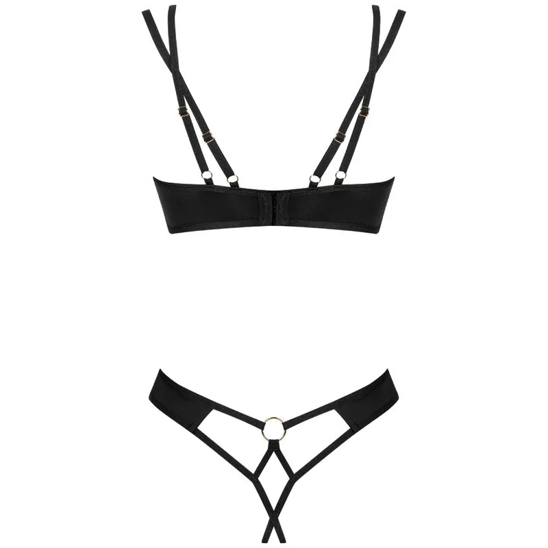 Сутиен и прашки с интимен отвор - Nesari Crotchless Set XS/S - на супер цена в Passion.bg — 7