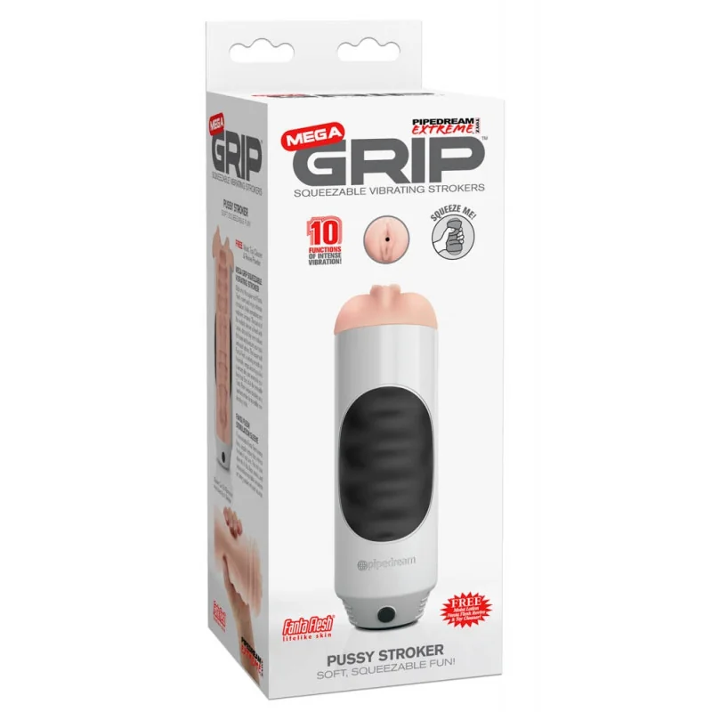 вибрираща вагина - Mega Grip Vibrating Stroker Pussy - на супер цена в Passion.bg — 4