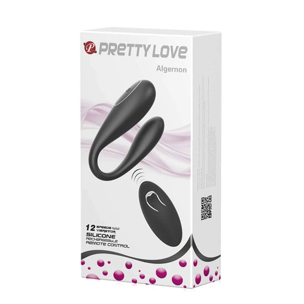 Вибратор за двойки с дистанционно - Pretty Love Algernon Black - Image 21
