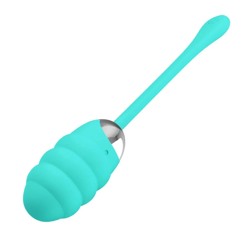Вибриращо яйце с релефна повърхност - Franklin Turquoise - на супер цена в Passion.bg — 4