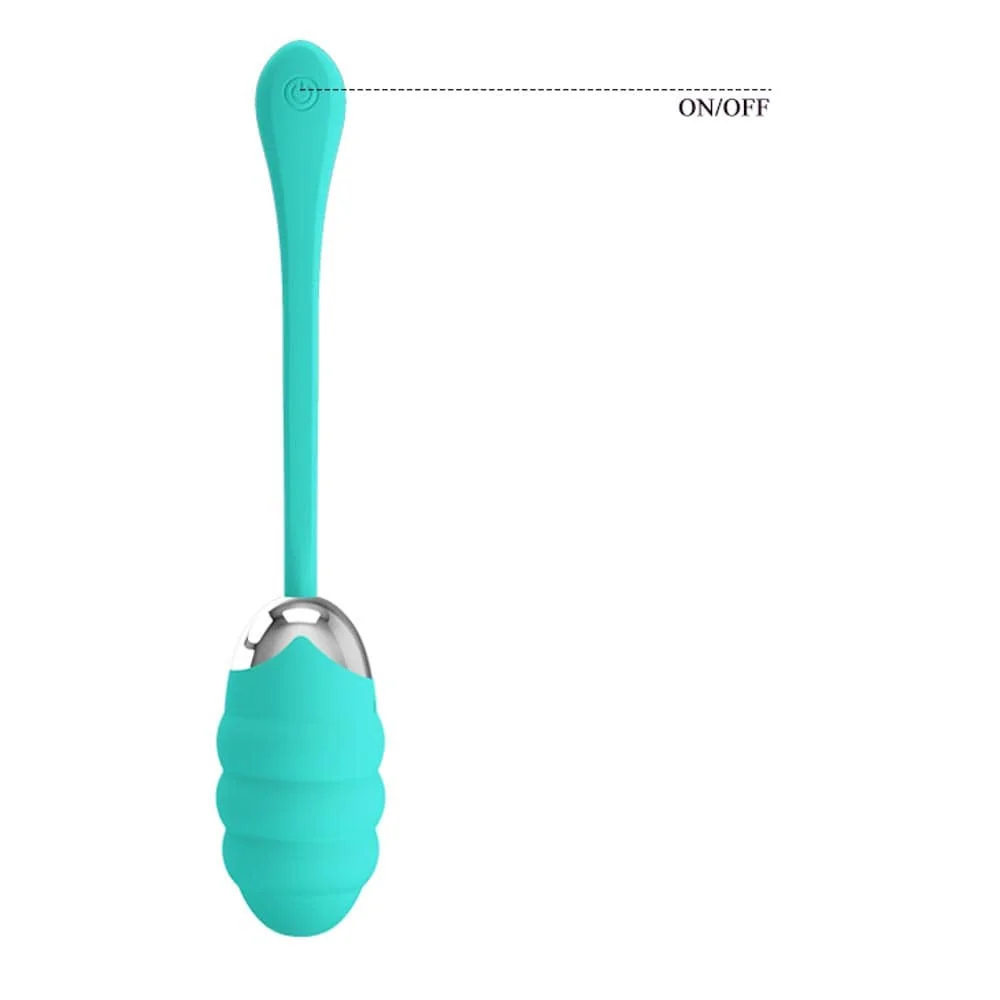 Вибриращо яйце с релефна повърхност - Franklin Turquoise - на супер цена в Passion.bg — 6