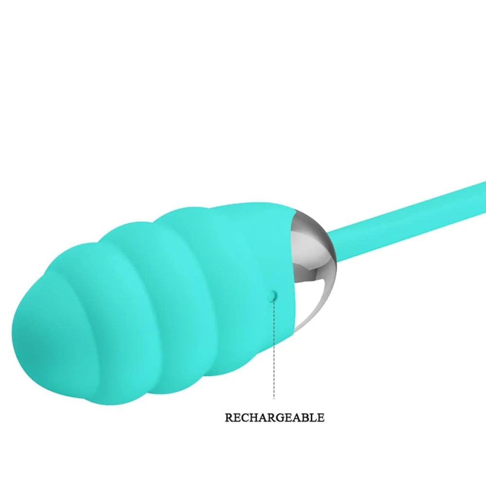 Вибриращо яйце с релефна повърхност - Franklin Turquoise - на супер цена в Passion.bg — 7